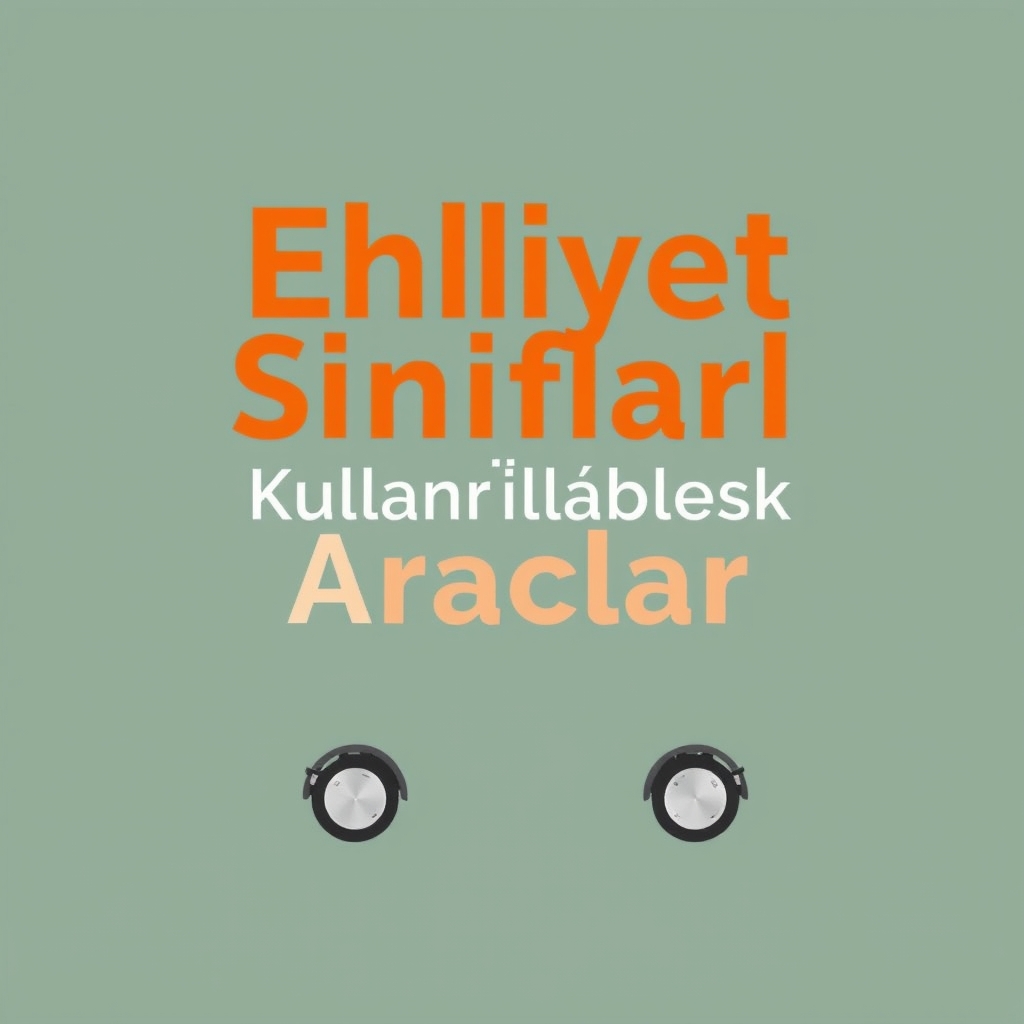 Ehliyet Sınıfları ve Kullanılabilecek Araçlar açıklayıcı görsel 1